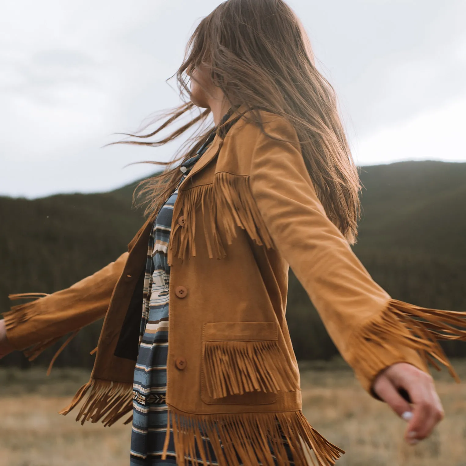 Fringe Suede Jacket -STETSON