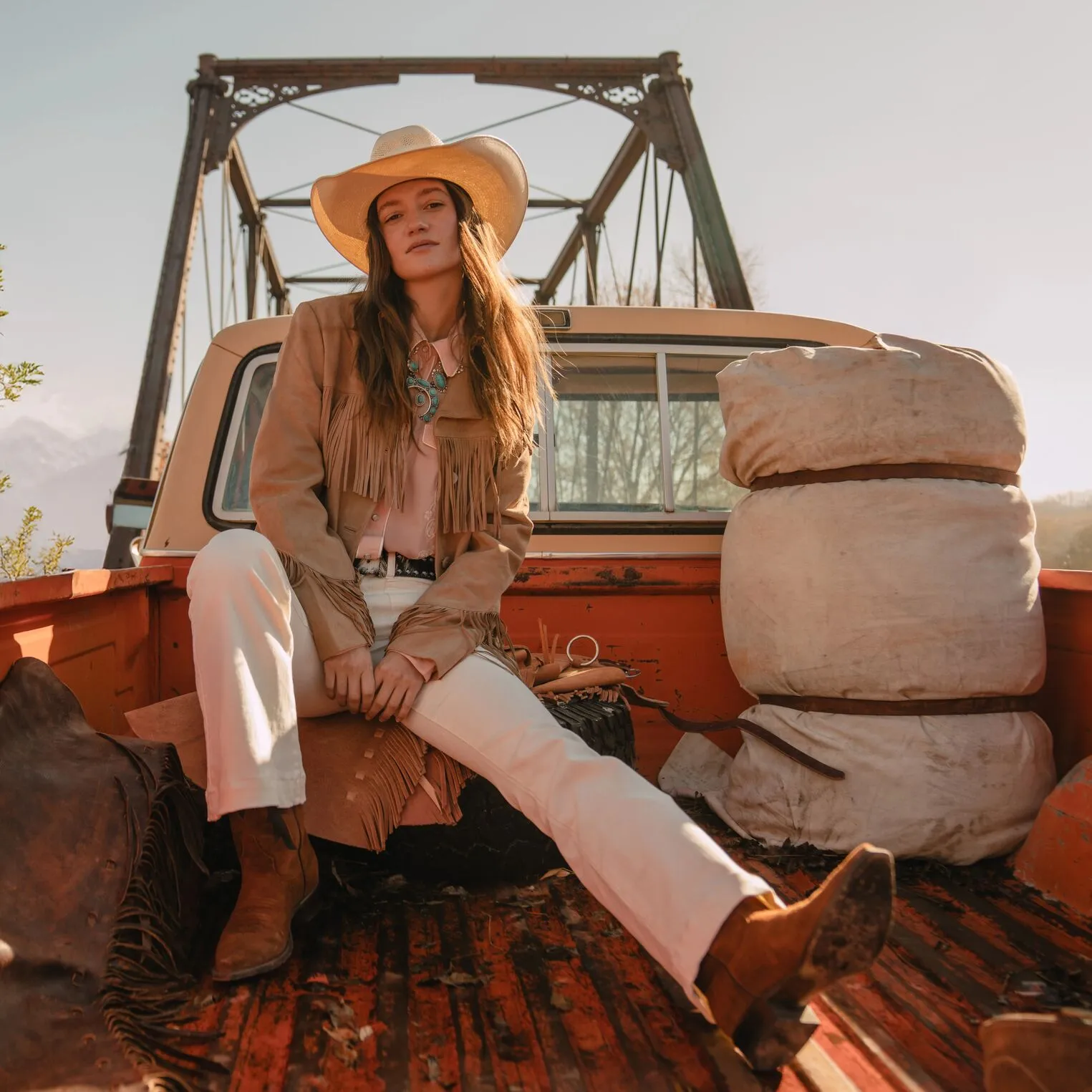 Fringe Suede Jacket -STETSON