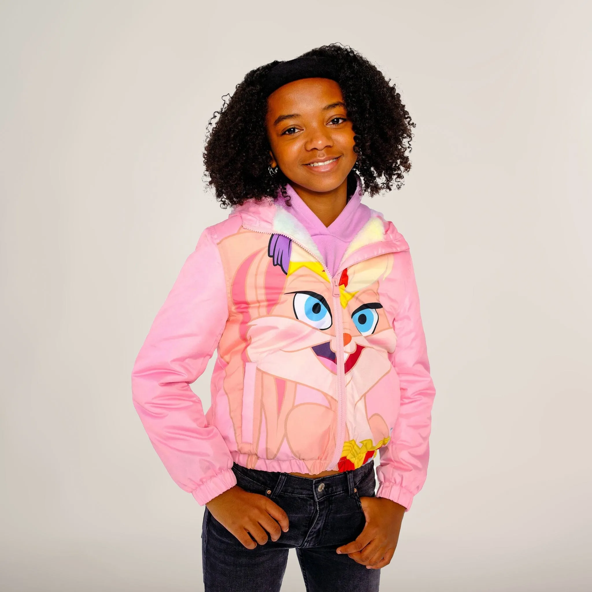 Girl's Midweight with Fur Lining Jacket