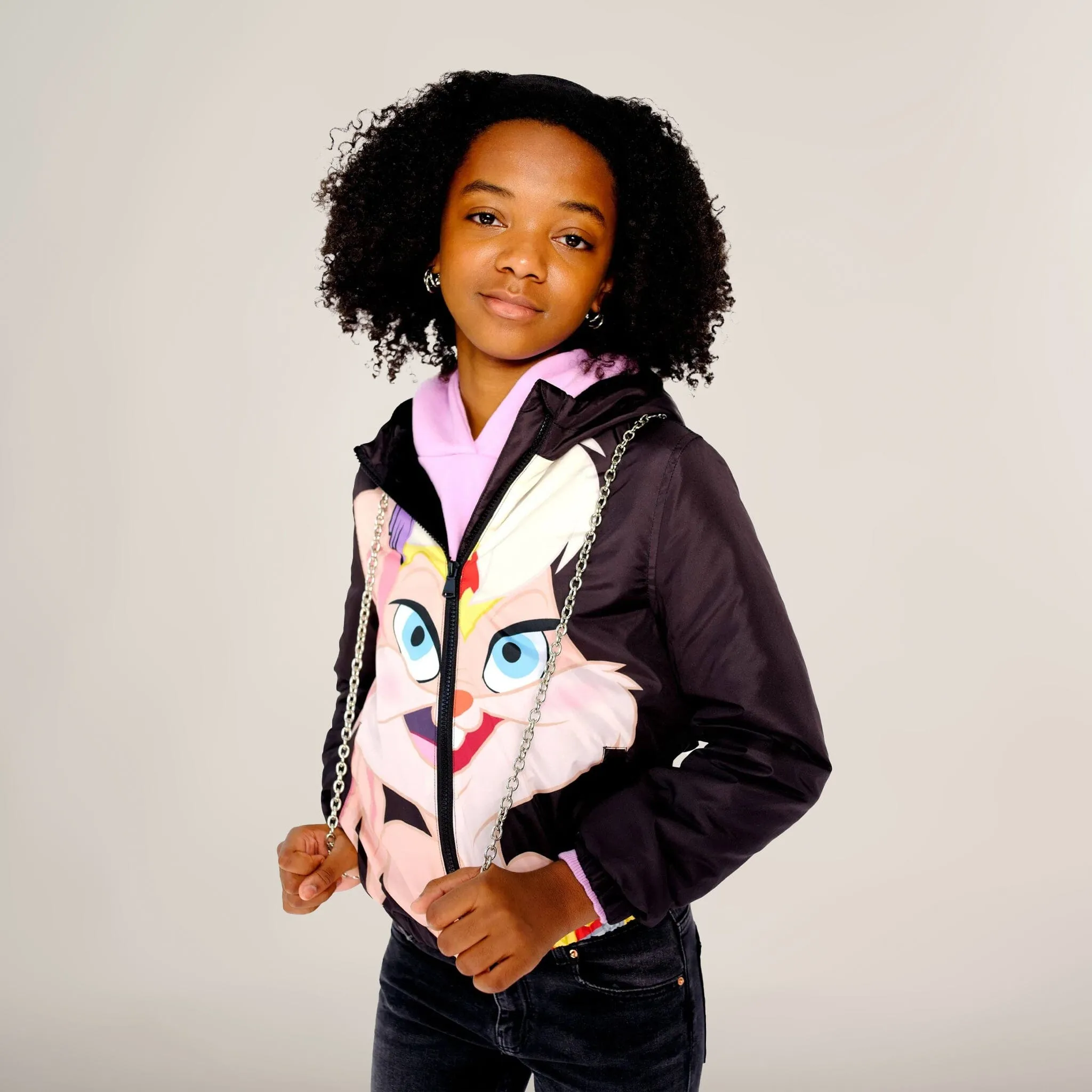 Girl's Midweight with Fur Lining Jacket