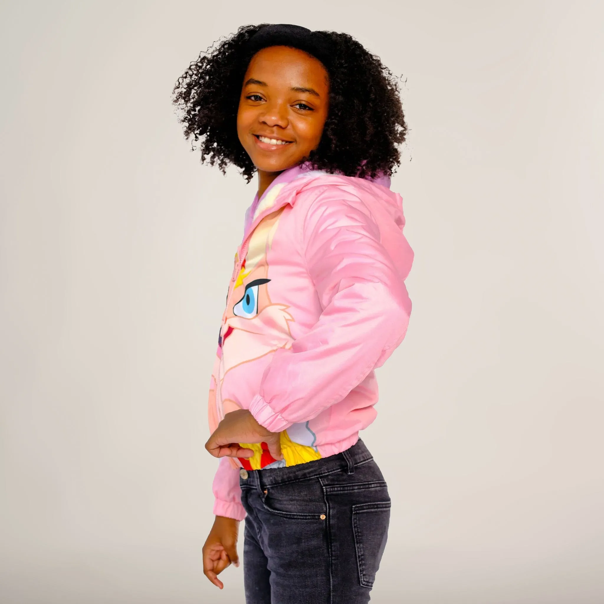 Girl's Midweight with Fur Lining Jacket