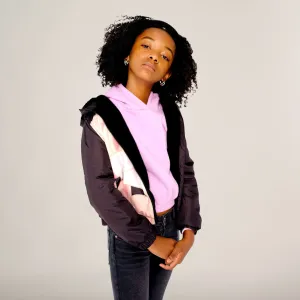 Girl's Midweight with Fur Lining Jacket