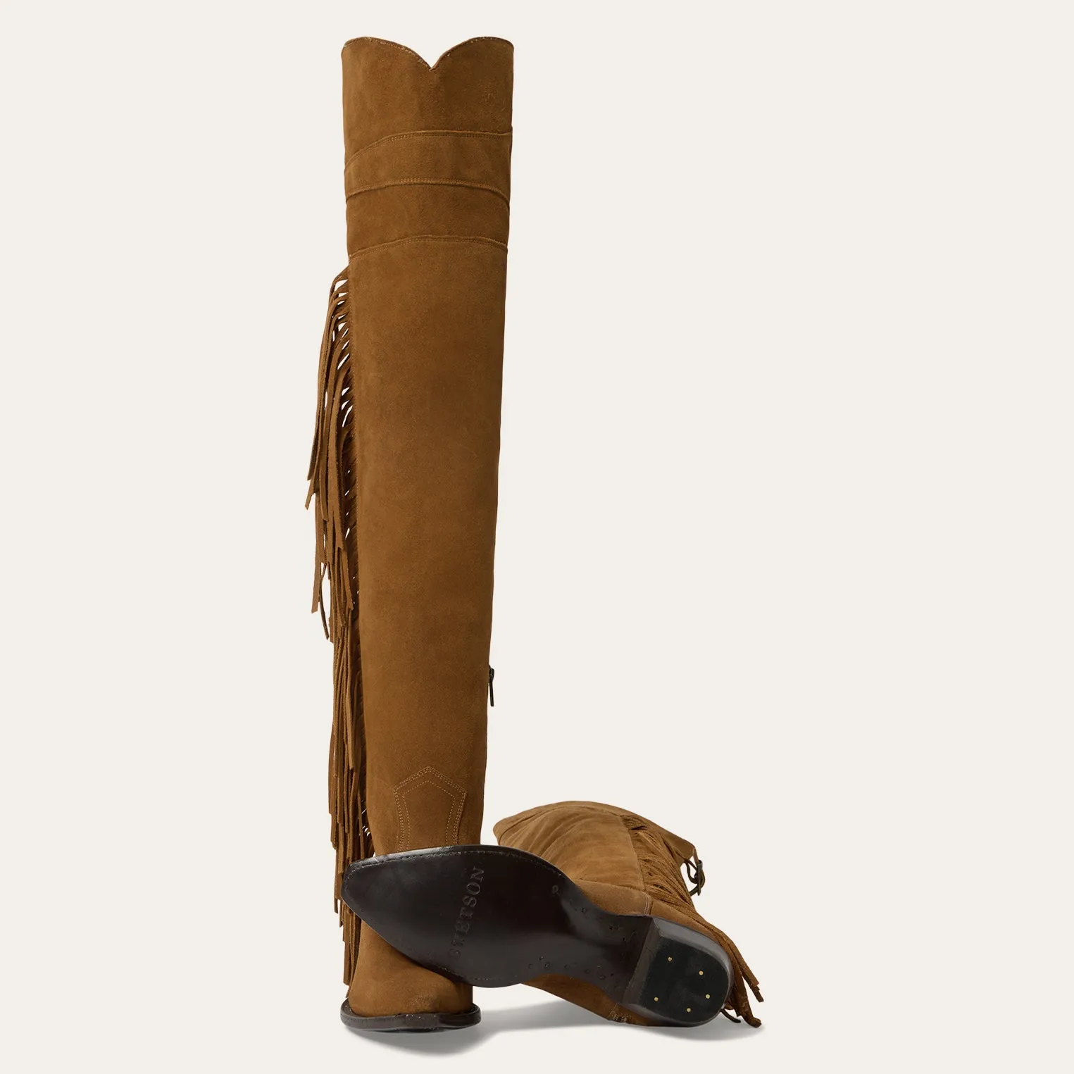 Glam Over-The-Knee Fringe Boot -STETSON