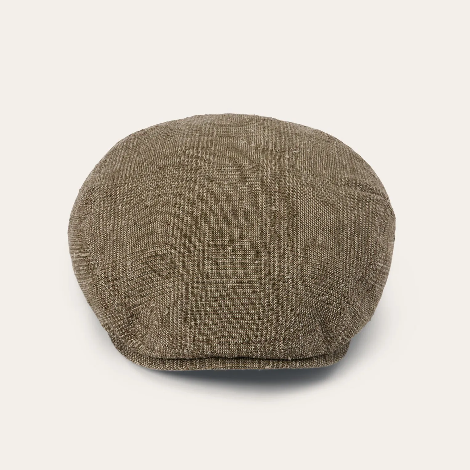 Glen Check Linen/Silk Kent Cap -STETSON