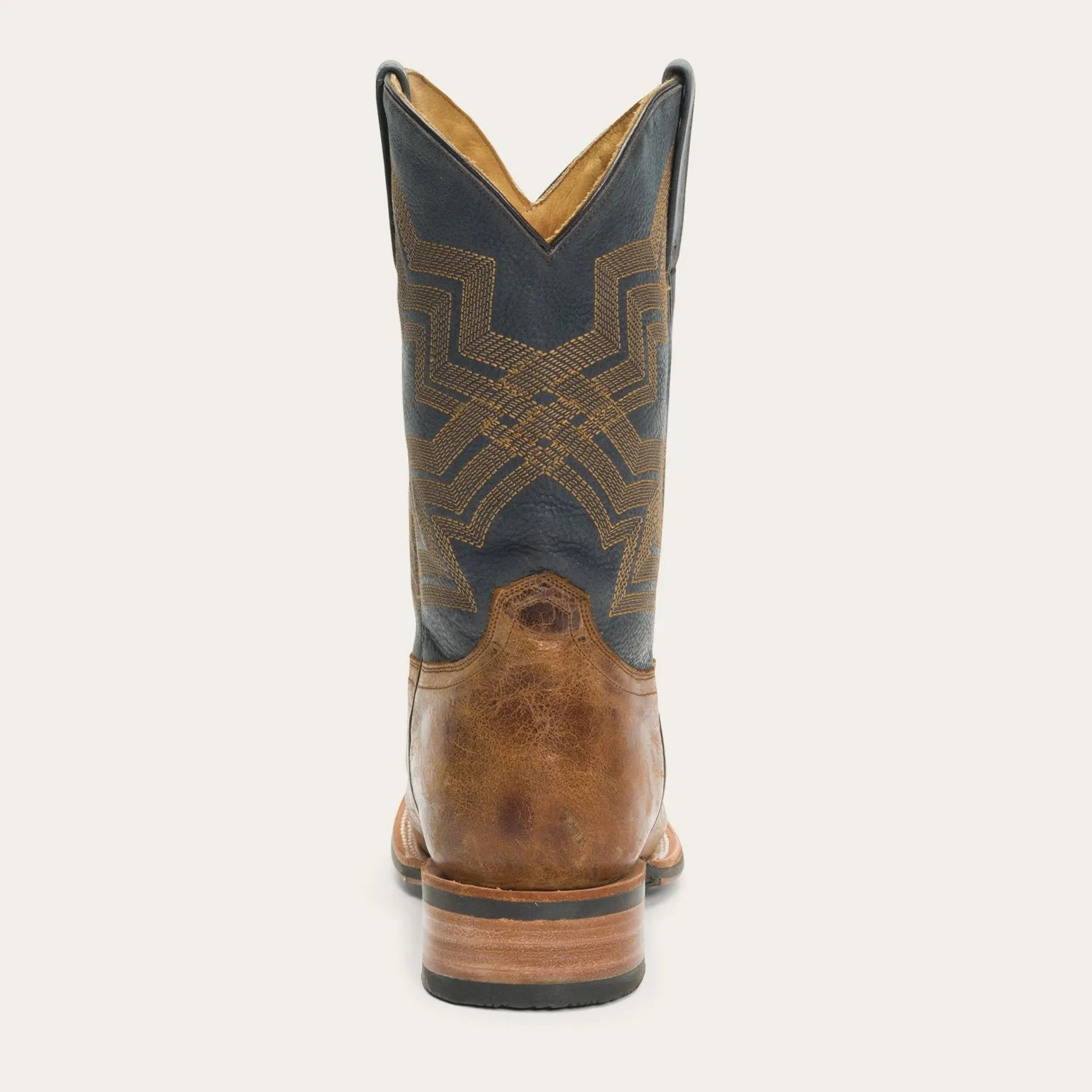 Goddard Burnished Blue & Brown Leather Boot -STETSON