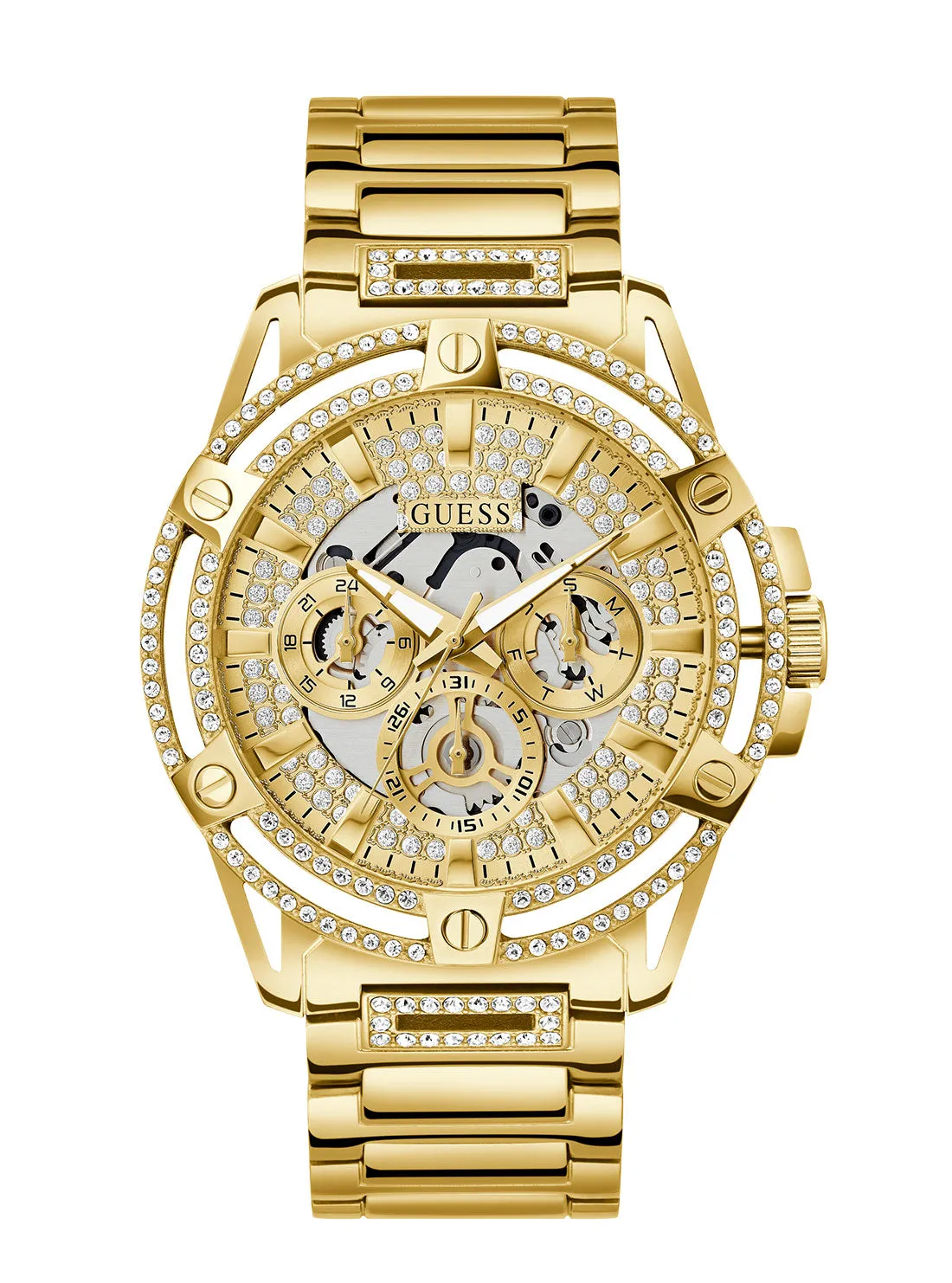 Gold King Crystal Watch Guess