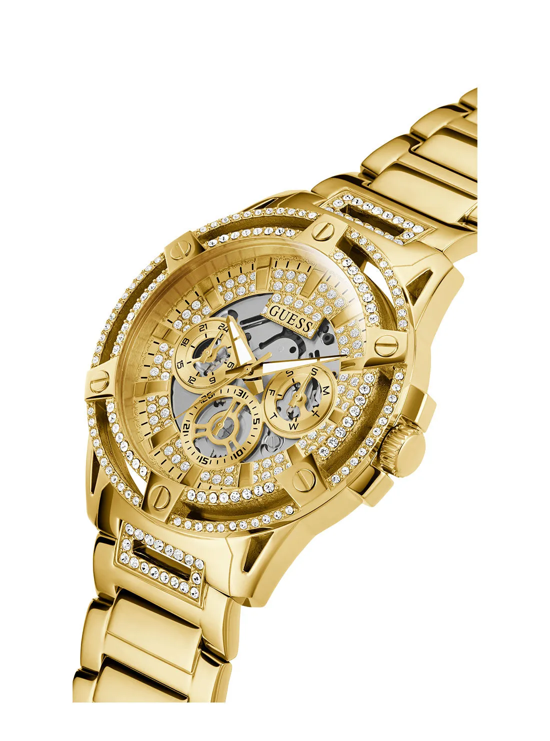 Gold King Crystal Watch Guess