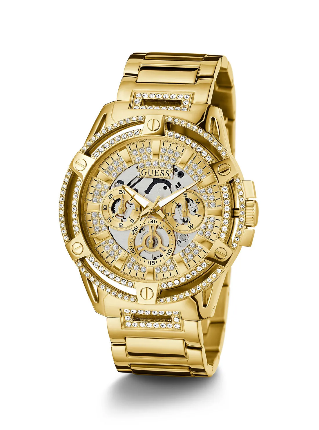 Gold King Crystal Watch Guess