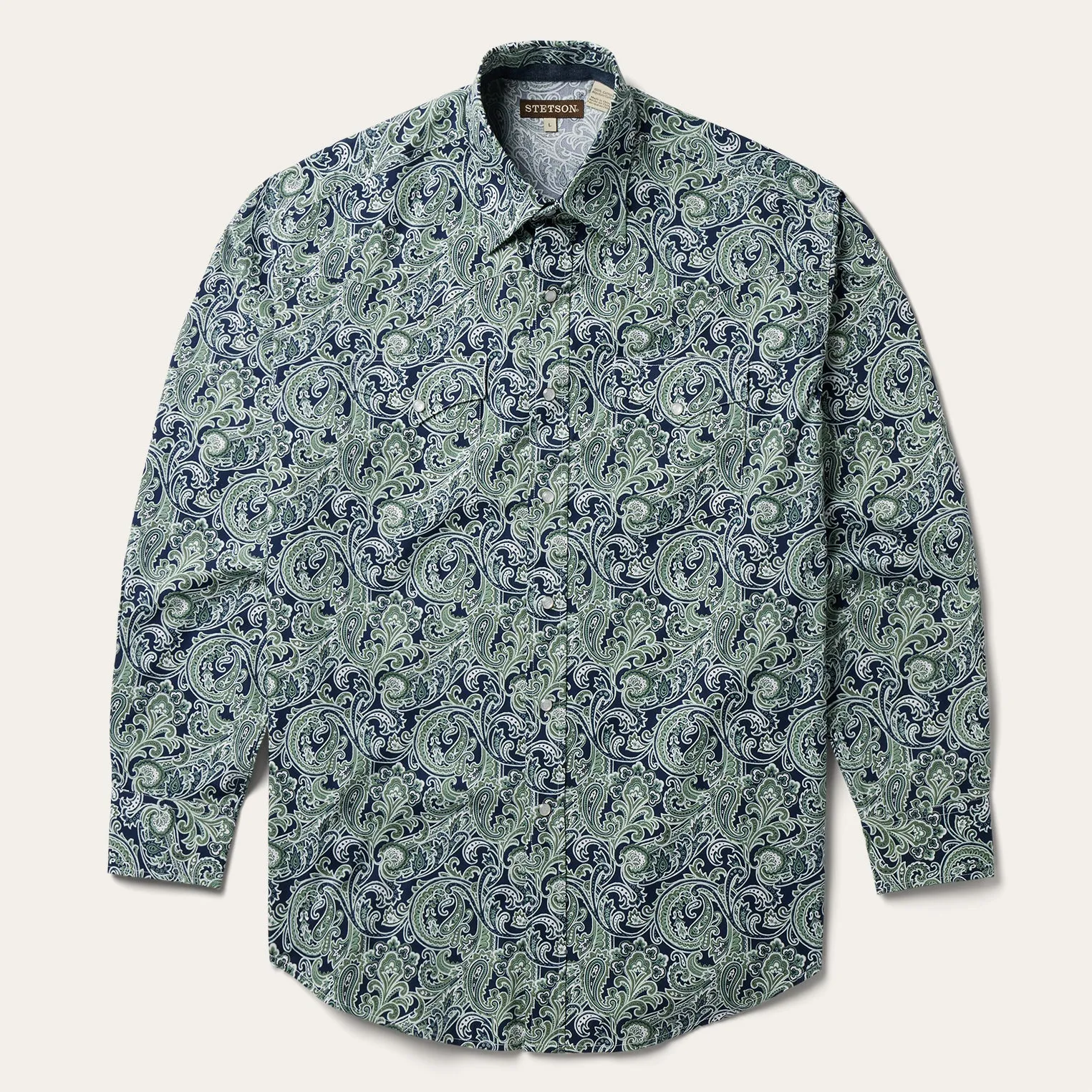 Greenspring Paisley Print Western Shirt -STETSON