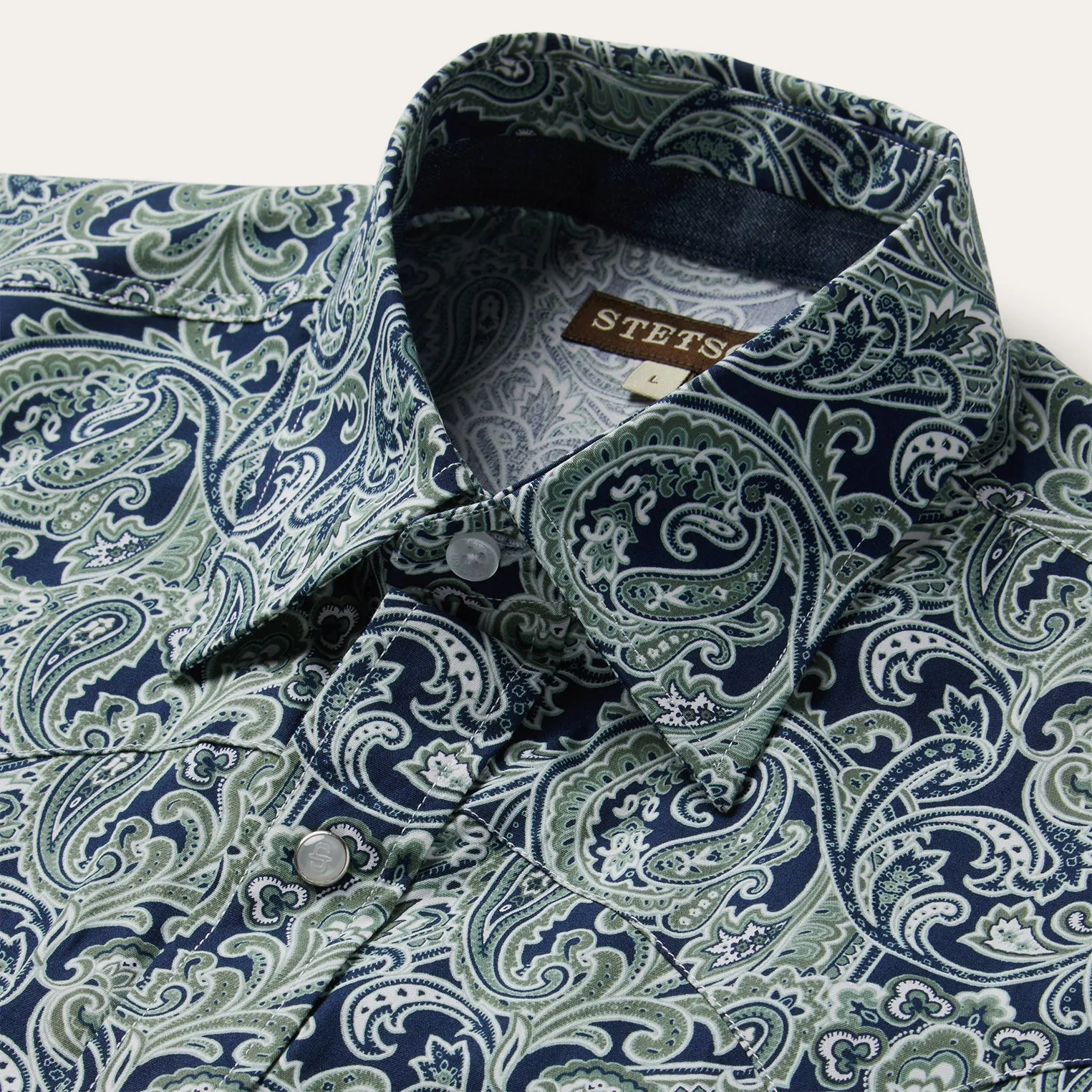 Greenspring Paisley Print Western Shirt -STETSON