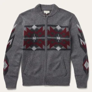 Grey Aztec Cardigan -STETSON