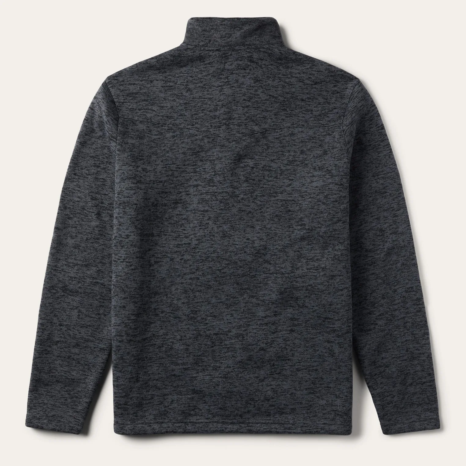 Grey Bonded Knit Sweater -STETSON