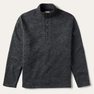 Grey Bonded Knit Sweater -STETSON