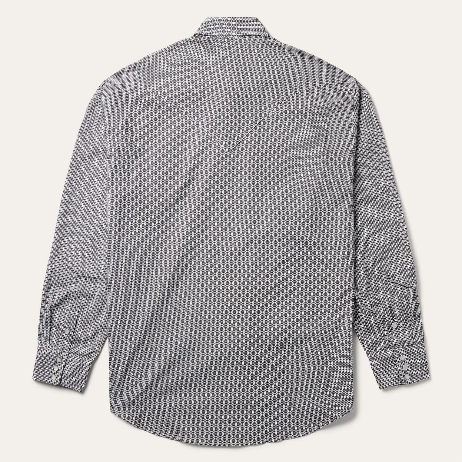 Grey Geo Print Western Shirt -STETSON