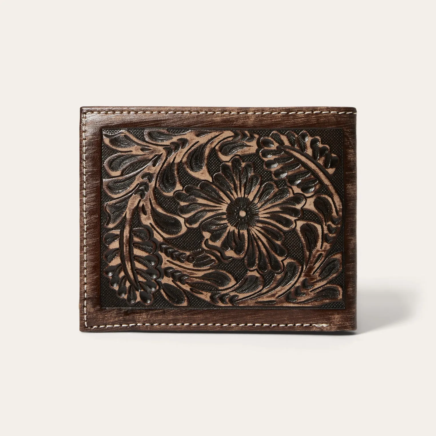 Hair-On-Hide Concho Bi-Fold Wallet -STETSON