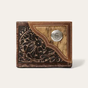 Hair-On-Hide Concho Bi-Fold Wallet -STETSON