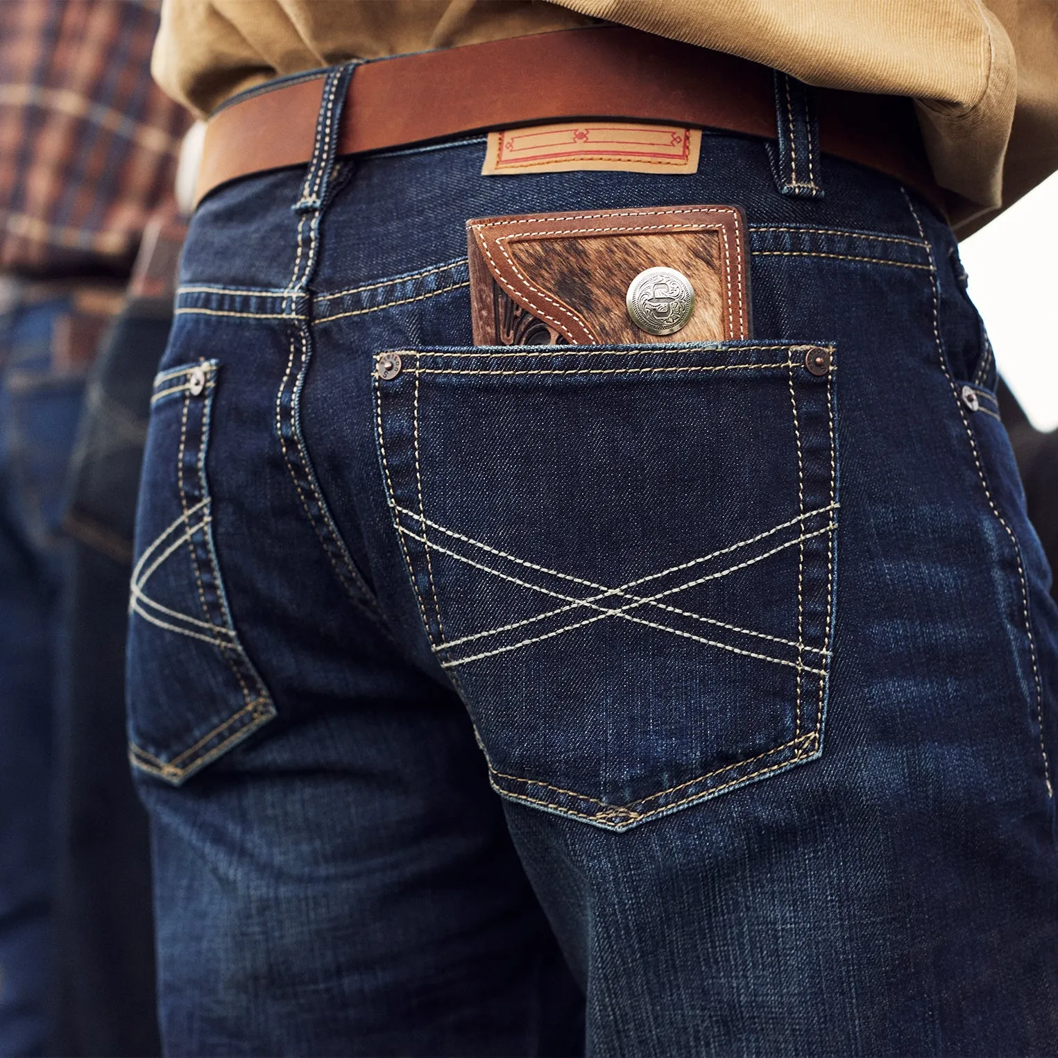 Hair-On-Hide Concho Checkbook -STETSON