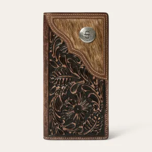 Hair-On-Hide Concho Checkbook -STETSON