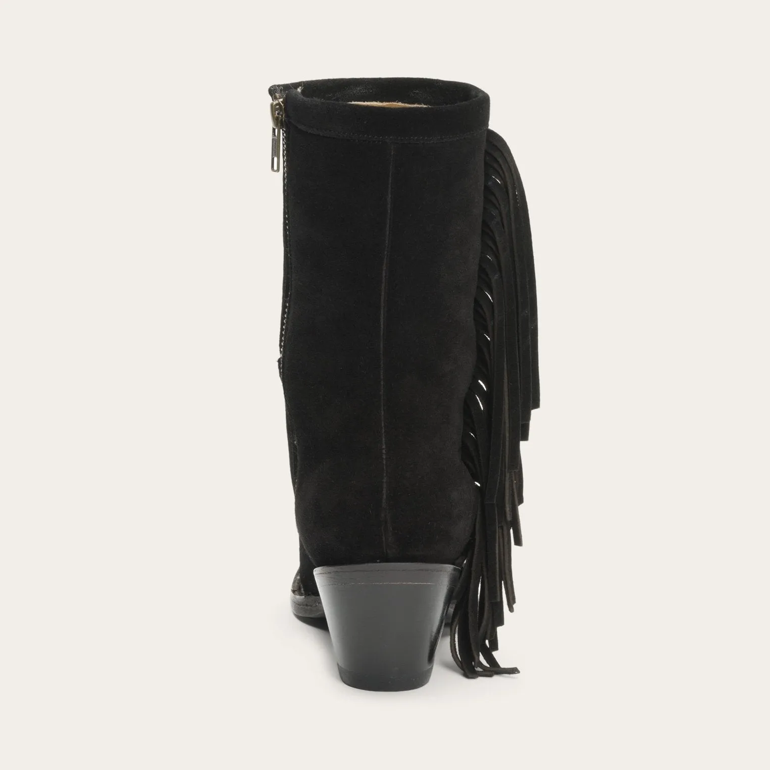 Halle Suede Fringe Side Zip Boot -STETSON