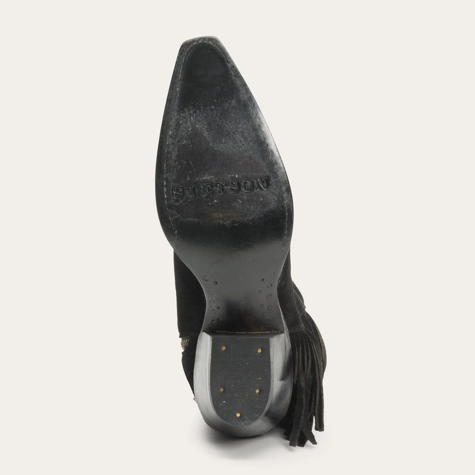Halle Suede Fringe Side Zip Boot -STETSON