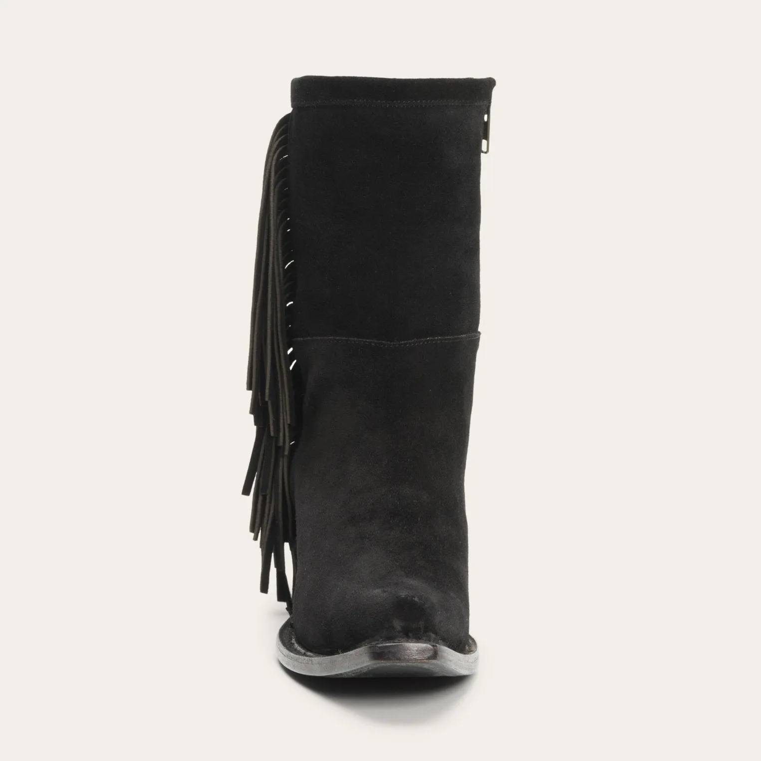 Halle Suede Fringe Side Zip Boot -STETSON