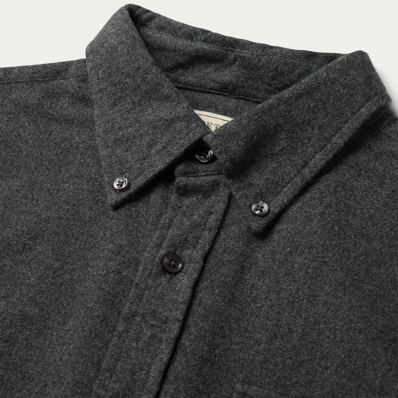 Heathered Flannel Button-Down Shirt -STETSON