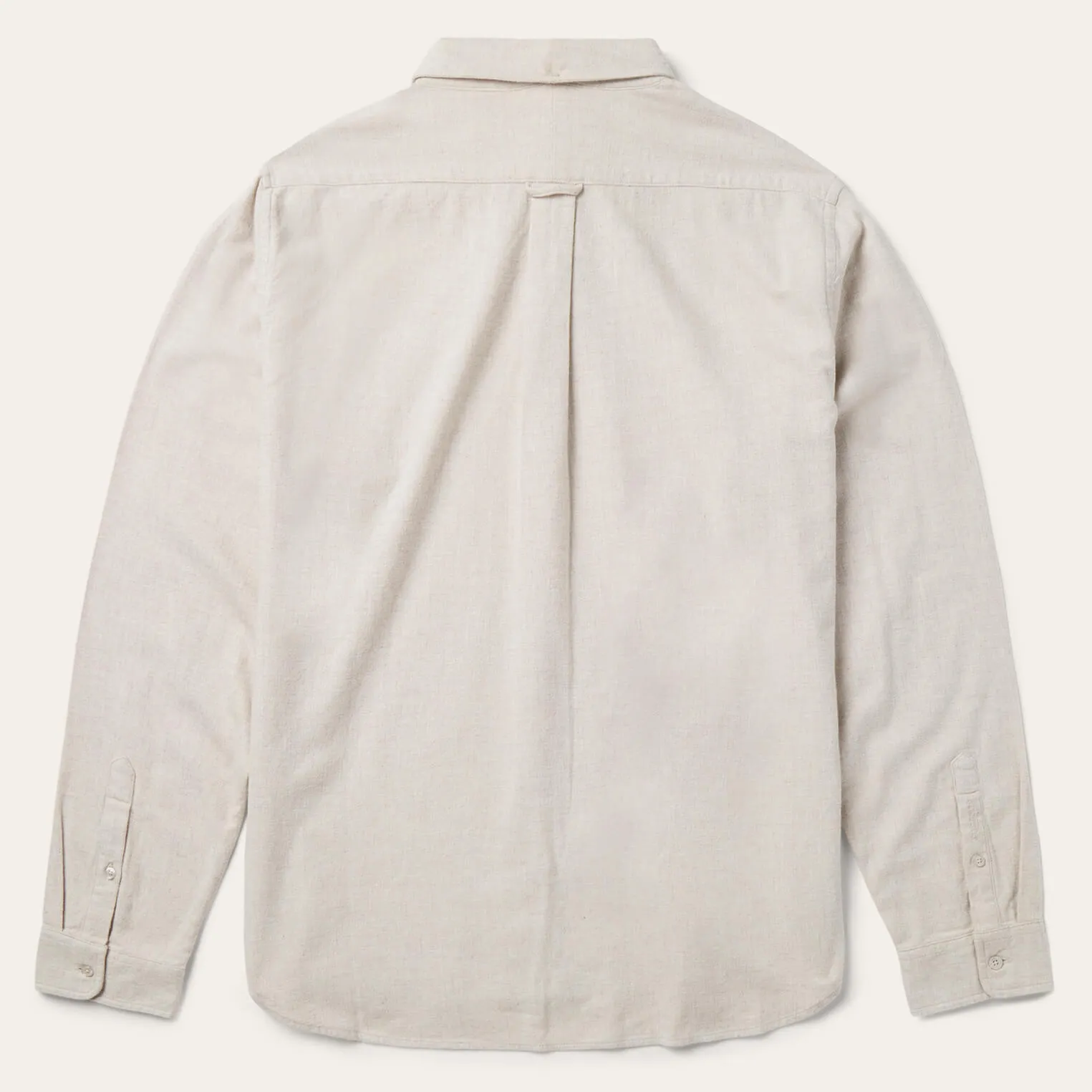 Heathered Flannel Button-Down Shirt -STETSON