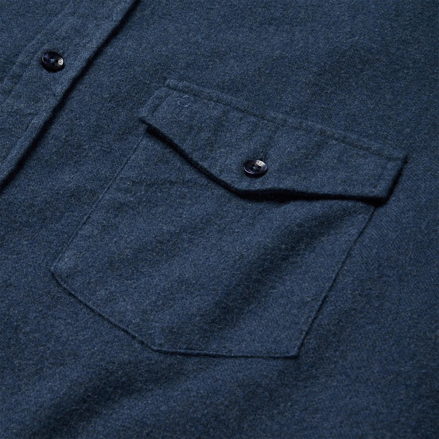 Heathered Flannel Button-Down Shirt -STETSON