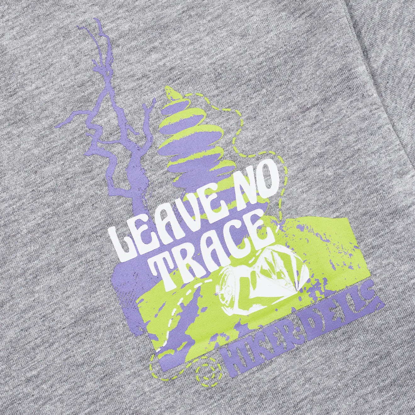 Hikerdelic No Trace SS T-Shirt Grey Marl