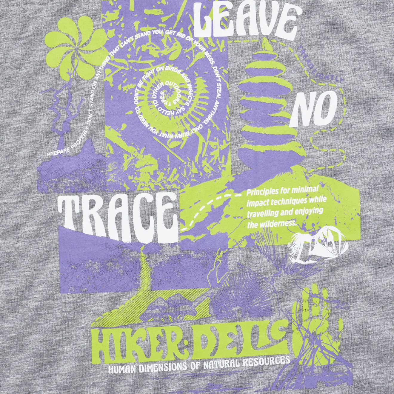 Hikerdelic No Trace SS T-Shirt Grey Marl