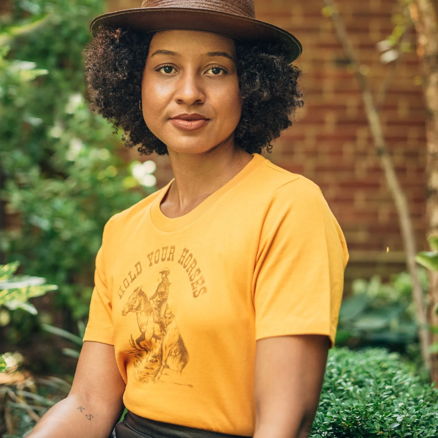 Hold Your Horses Graphic Tee -STETSON