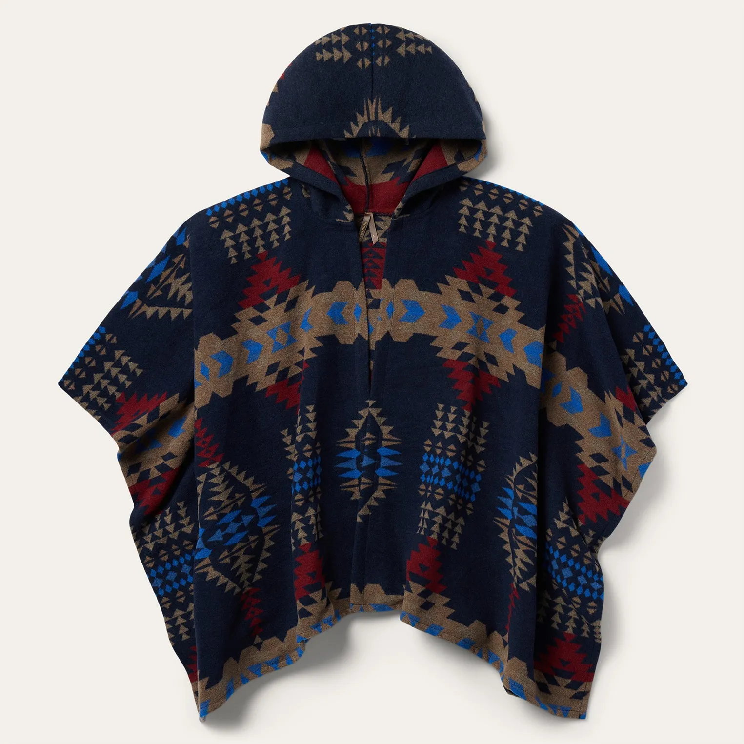Hooded Serape Blanket Wrap -STETSON