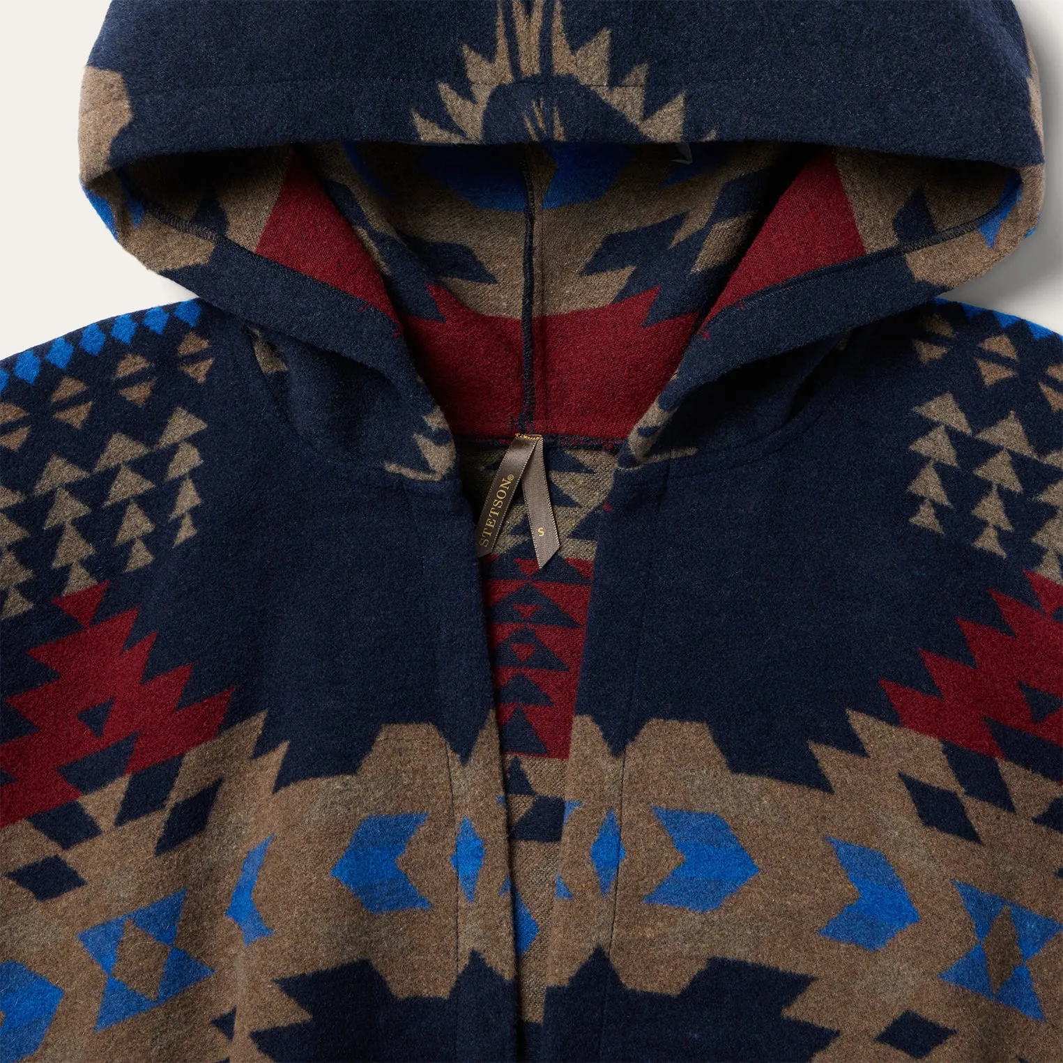 Hooded Serape Blanket Wrap -STETSON