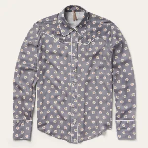 Horse Pennies Print Western Shirt -STETSON