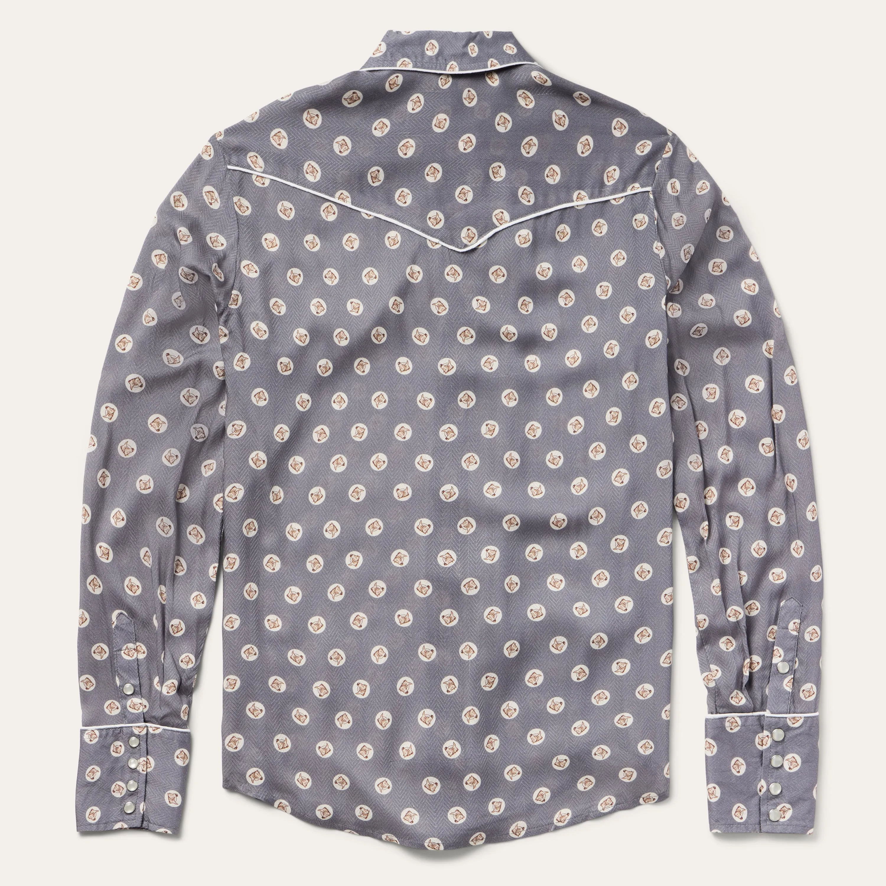 Horse Pennies Print Western Shirt -STETSON