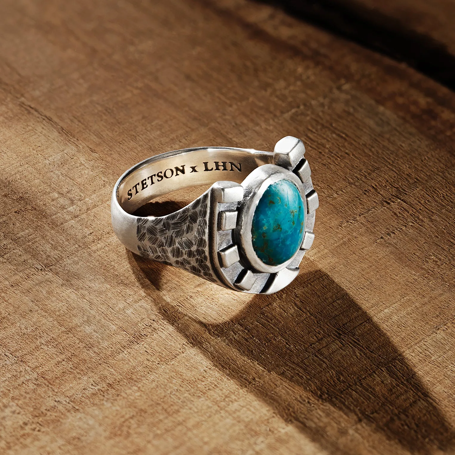 Horseshoe Ring with Turquoise -STETSON