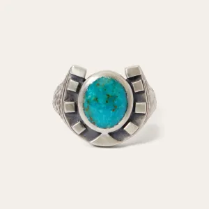 Horseshoe Ring with Turquoise -STETSON