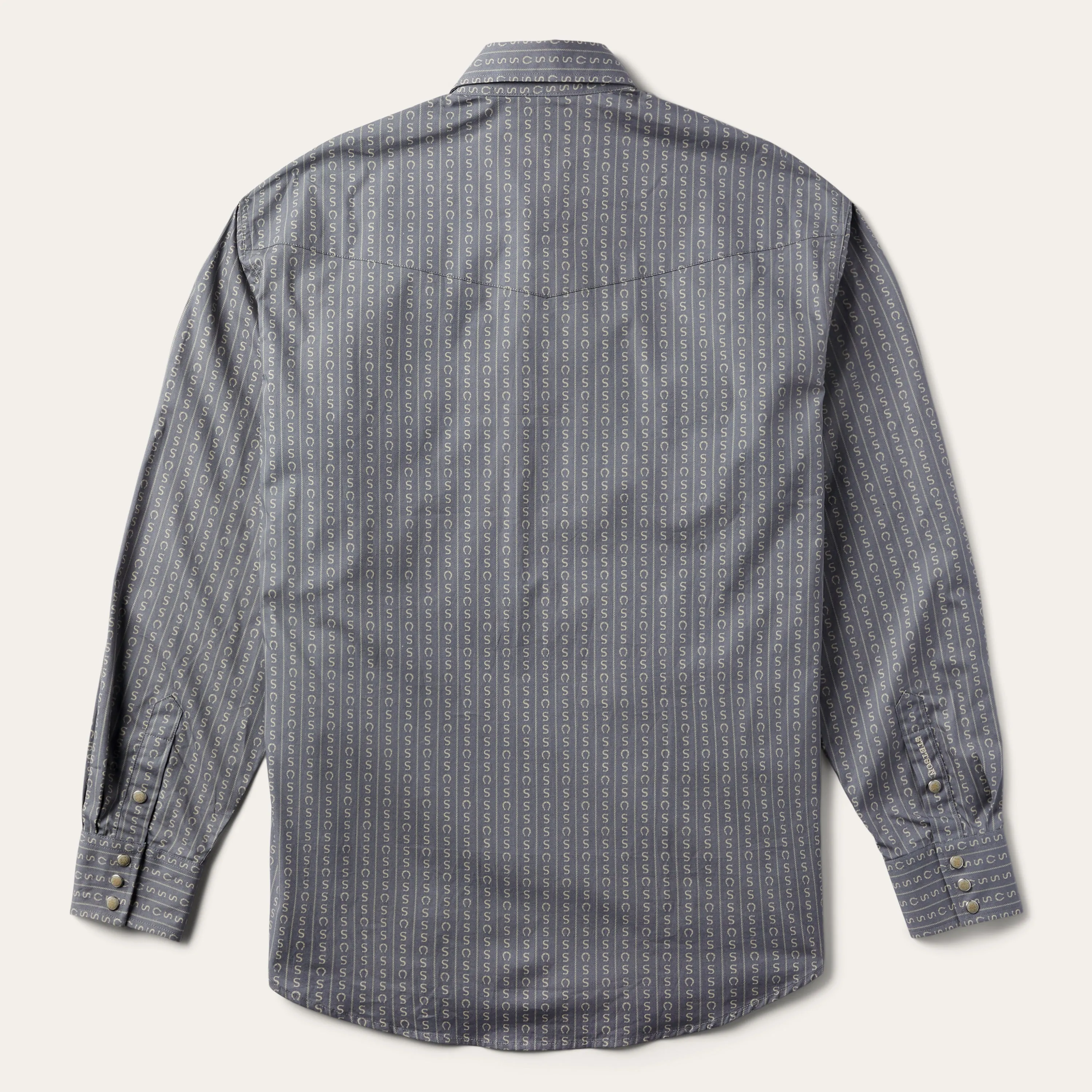 Horseshoe Stripe Print Shirt -STETSON