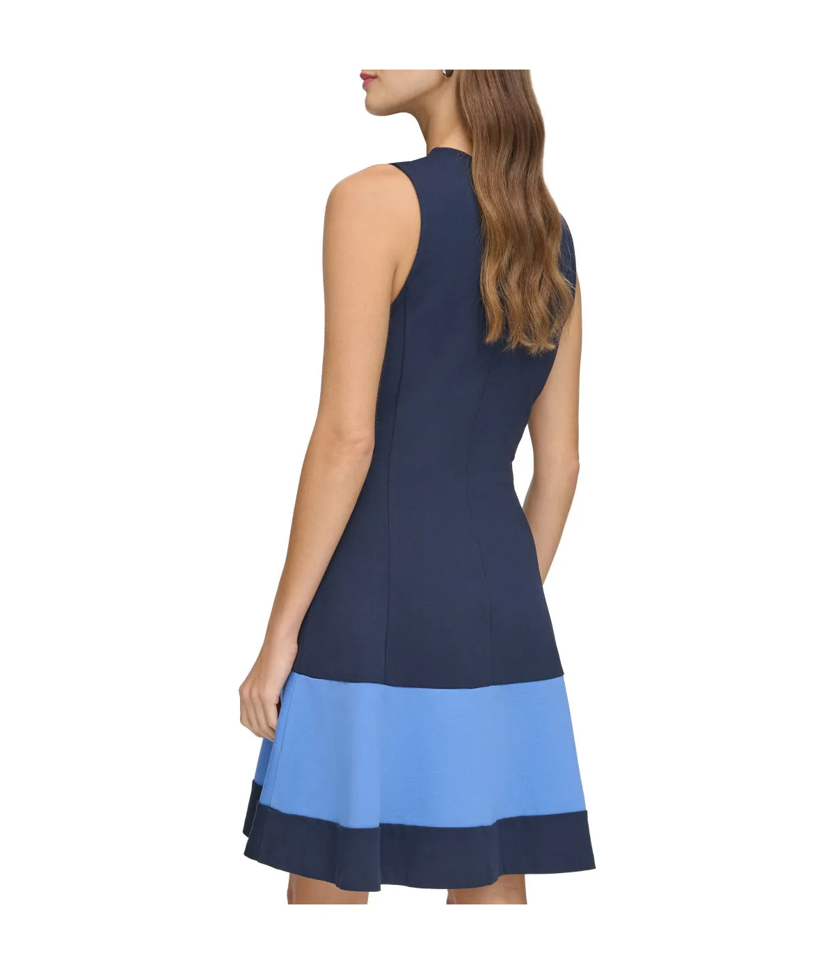 Hot Deal Sleeveless Fit & Flare Dress Navy Multi  Almost Sold Out!