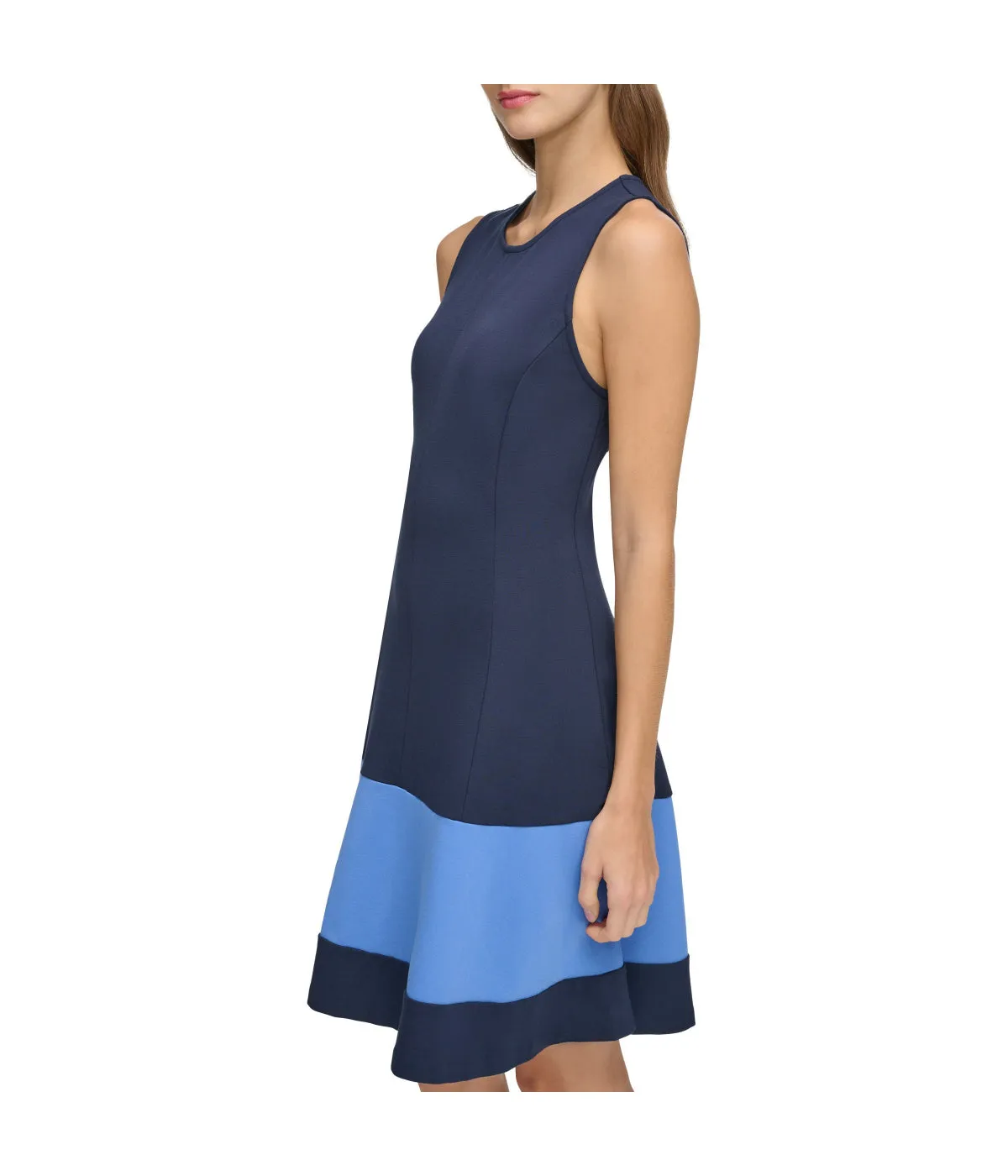 Hot Deal Sleeveless Fit & Flare Dress Navy Multi  Almost Sold Out!