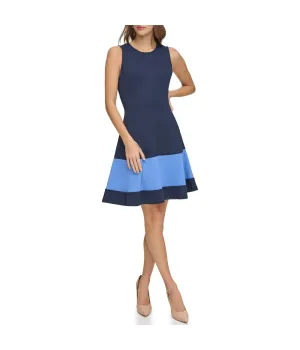 Hot Deal Sleeveless Fit & Flare Dress Navy Multi  Almost Sold Out!