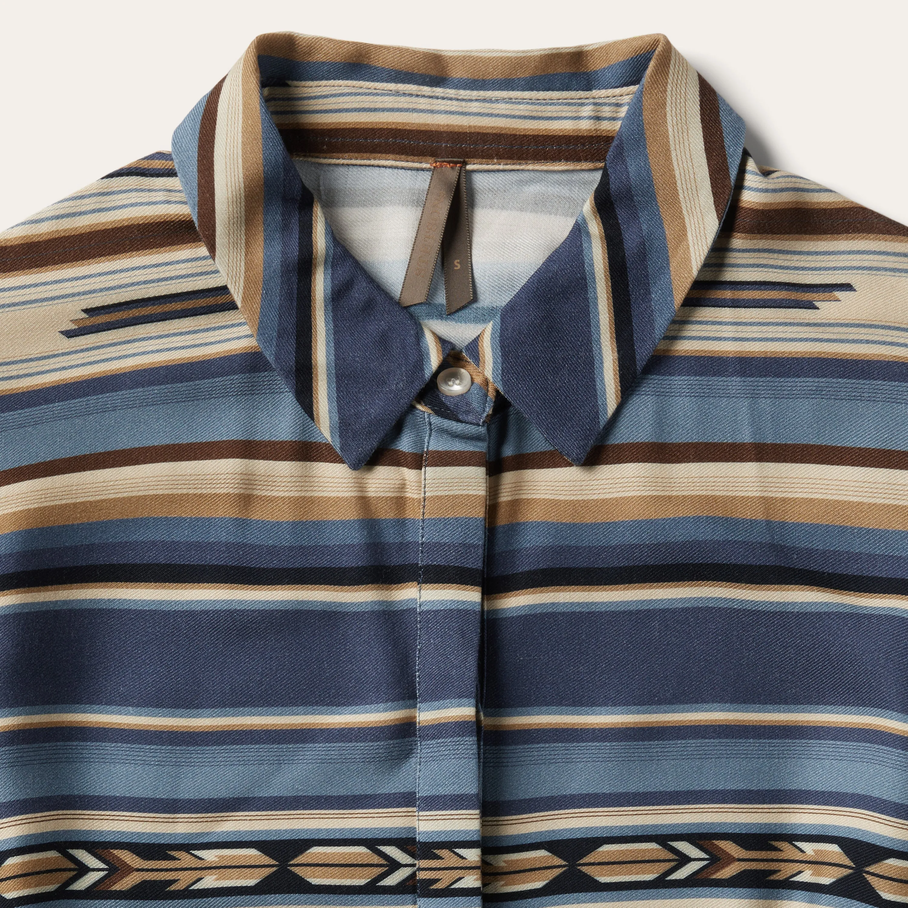 Indigo Serape Print Dress -STETSON