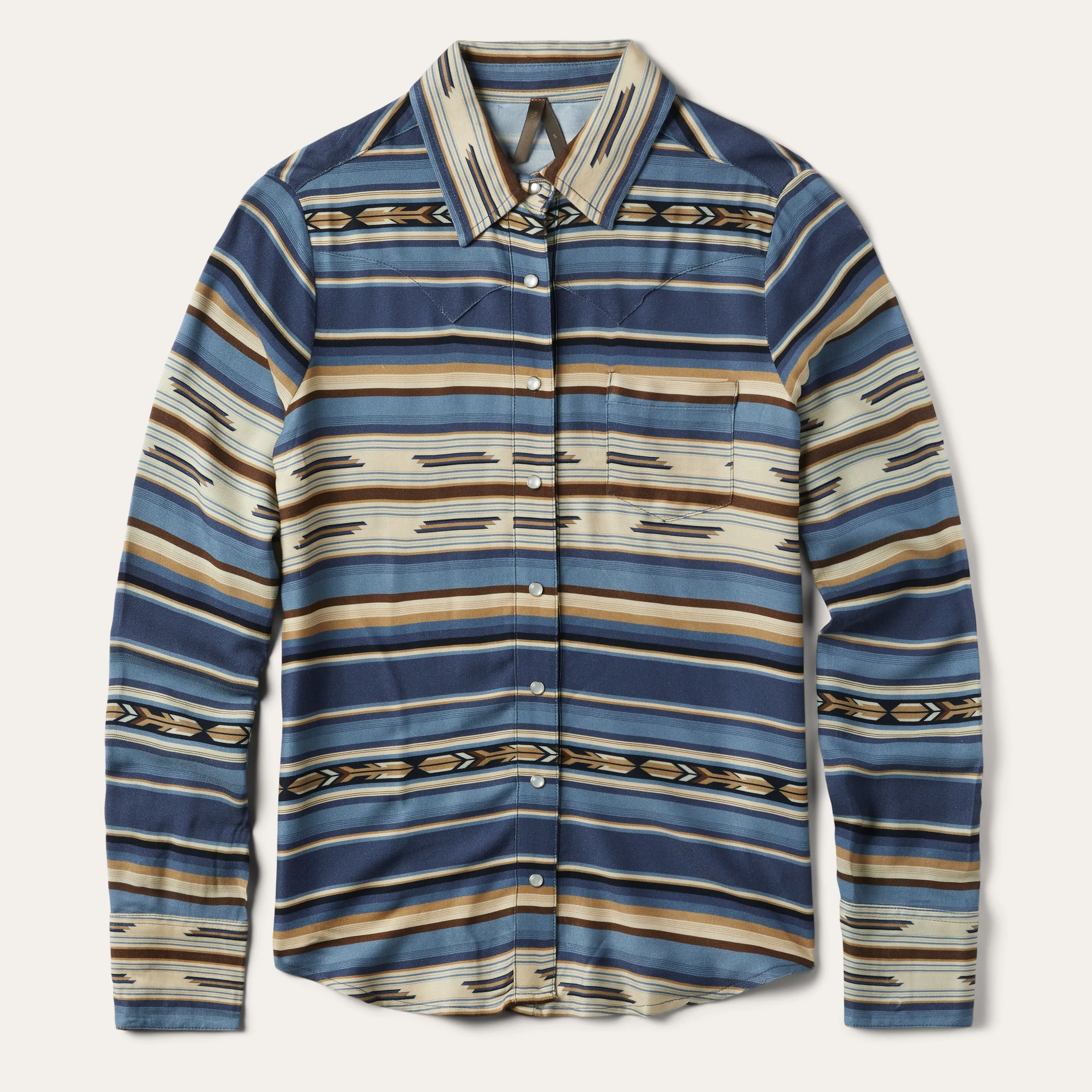 Indigo Serape Print Shirt -STETSON