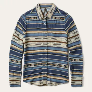 Indigo Serape Print Shirt -STETSON