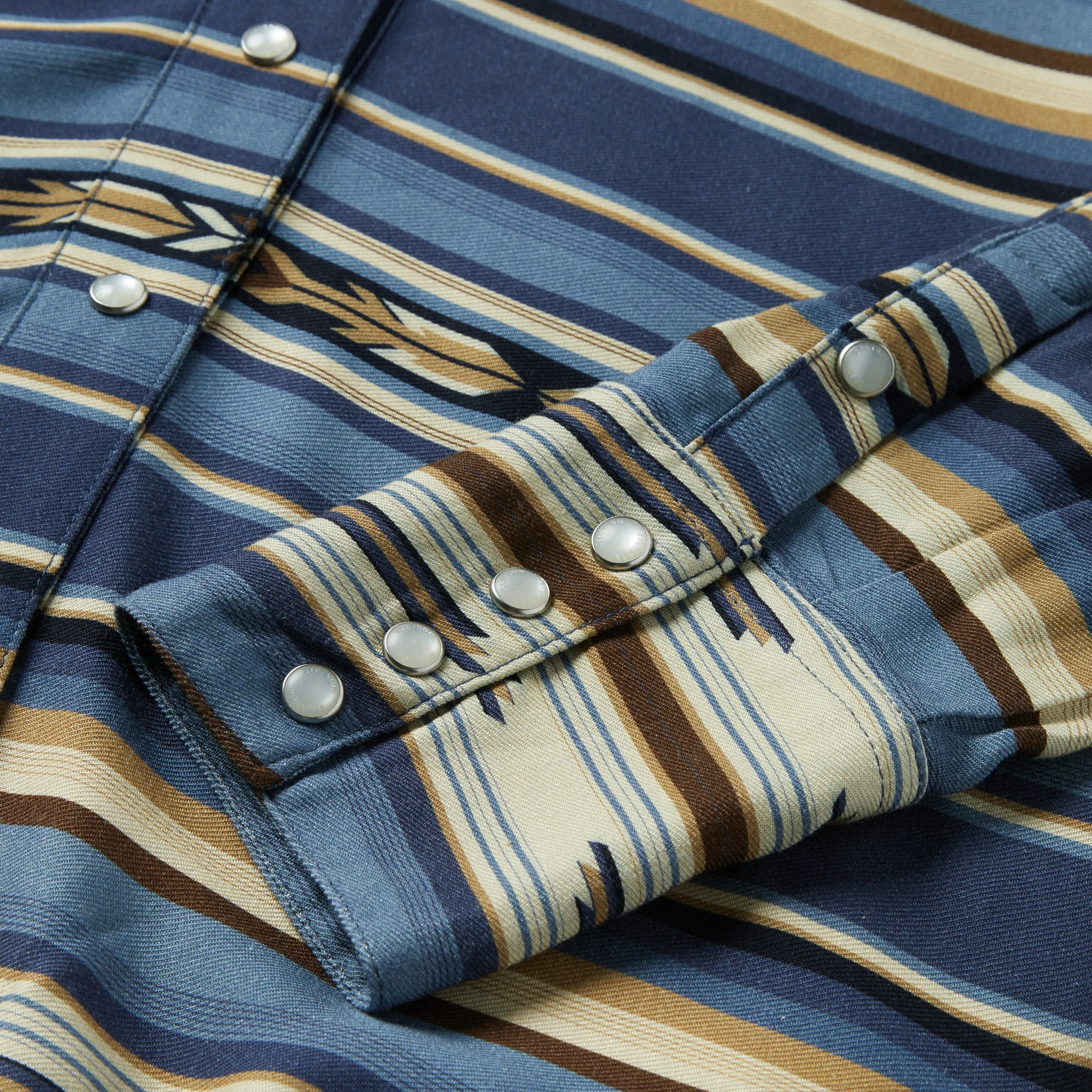 Indigo Serape Print Shirt -STETSON