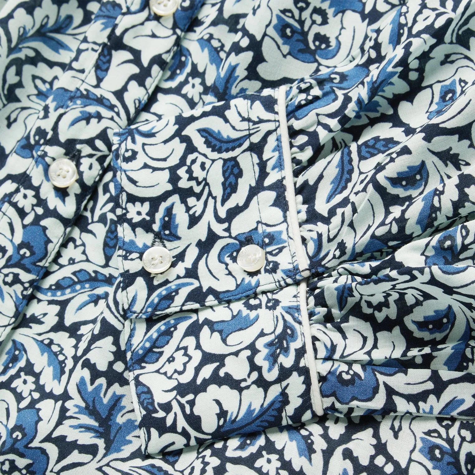 Indigo Tapestry Print Blouse -STETSON