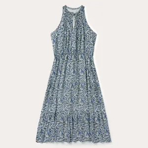 Indigo Tapestry Print Prairie Dress -STETSON