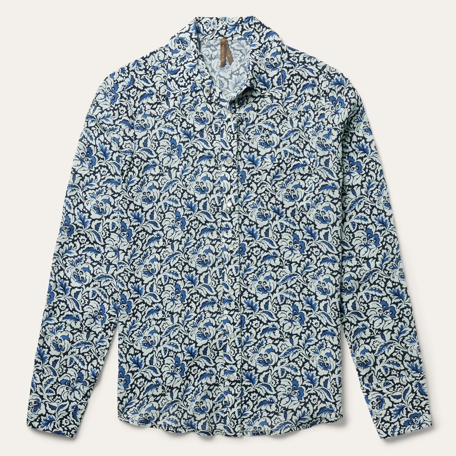 Indigo Tapestry Print Shirt -STETSON