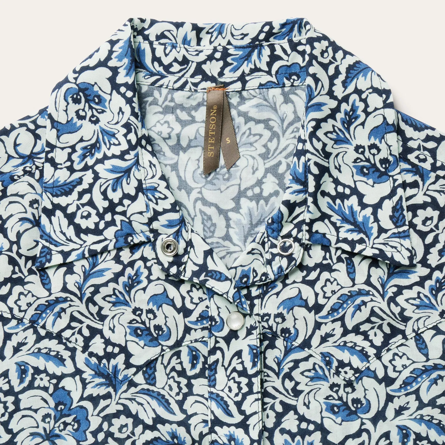 Indigo Tapestry Print Shirt -STETSON