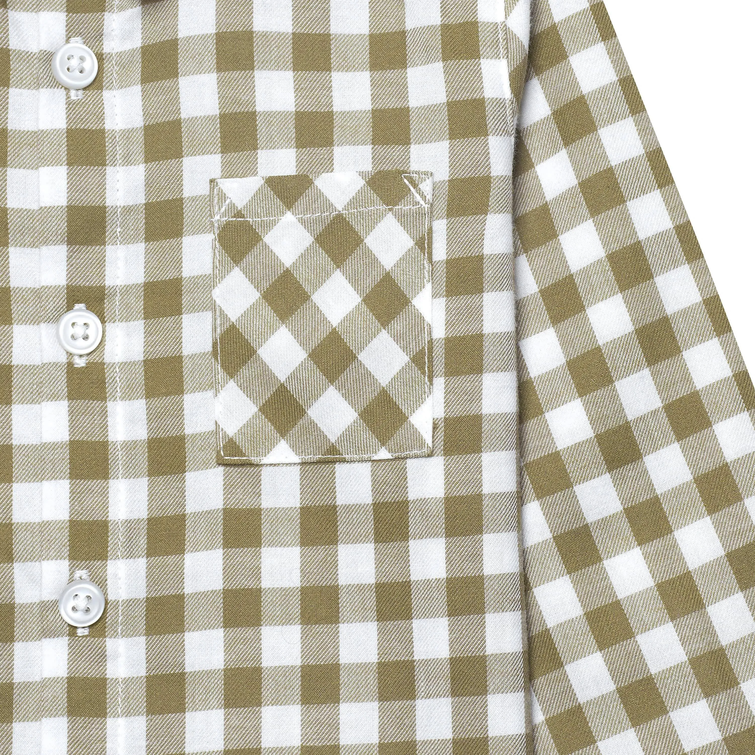 Infant & Toddler Boys Tan Plaid Woven Plaid Shirt Gerber Childrenswea